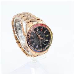 Bulova Crystal Quartz Gemmed Rose Gold Stainless Steel Watch